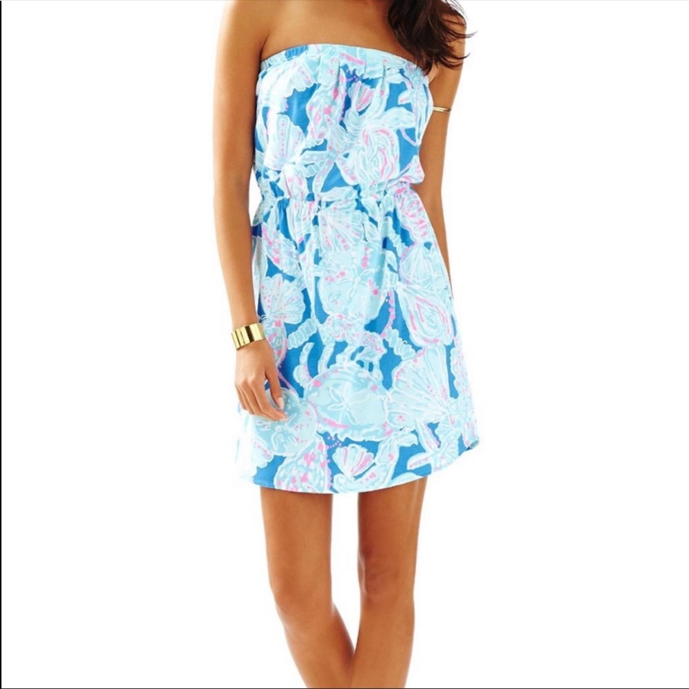 Lilly Pulitzer Blue and Pink Mini Dress
